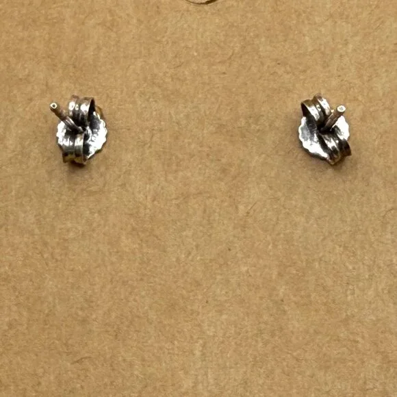 Sterling Silver Green Peridot White Pearl Drop Earrings 925 Pierced Posts - Picture 7 of 9